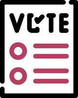 conception d'icône créative de bulletin de vote vecteur