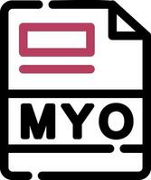 myo Créatif icône conception vecteur