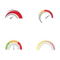 illustration vectorielle de compteur de vitesse vecteur