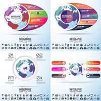 Modèle de conception d&#39;infographie vecteur