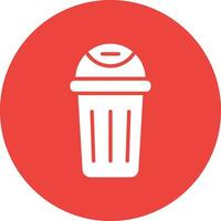 illustration de conception d'icône de vecteur de poubelle