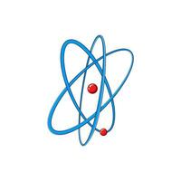 science atome dessin animé vecteur illustration