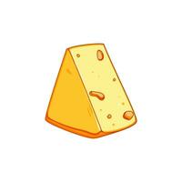 Lait fromage dessin animé vecteur illustration