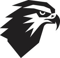 noir faucon prédateur logo une symbole de précision et pourrait prédateur faucon une noir vecteur logo pour le élite