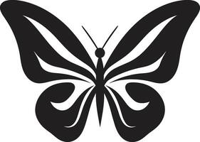 mystique dans vol papillon logo dans noir élégance dans ombres noir papillon conception vecteur