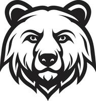 ours majesté marque ours lignée badge vecteur