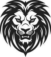 puissant prédateur une noir Lion emblème dans vecteur mystérieux monarque une Lion logo dans noir vecteur