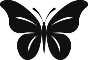 mystique de vol noir papillon icône noir papillon icône une travail de art dans noir vecteur