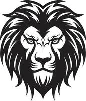 Royal résonance noir Lion icône ombragé force noir Lion vecteur conception