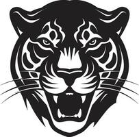 nocturne talent artistique de le jaguar lisse et abstrait prédateur emblème vecteur