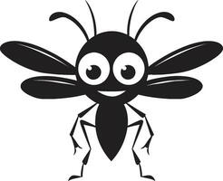 moderne moustique logo marque moustique insecte symbole concept vecteur