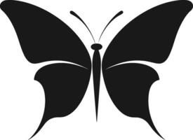 artistique vol élégant papillon symbole ailes de complexité noir papillon conception vecteur