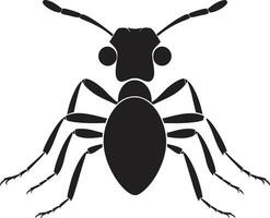 fourmi silhouette dans noir une vecteur logo merveille sophistiqué fourmi symbole noir vecteur logo