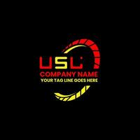 usl lettre logo vecteur conception, usl Facile et moderne logo. usl luxueux alphabet conception