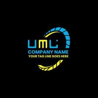 uml lettre logo vecteur conception, uml Facile et moderne logo. uml luxueux alphabet conception