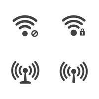 conception d'illustration wi-fi de signal vecteur