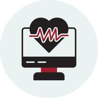 ecg moniteur vecteur icône