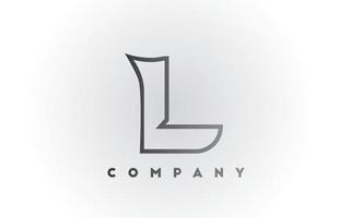 icône du logo de la lettre de l'alphabet pour les entreprises et l'entreprise. modèle créatif vecteur