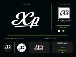 minimaliste luxe X logo image, vêtements xp pixels mode logo icône vecteur avec l'image de marque