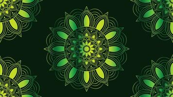 abstrait minimaliste conception Créatif mandala Contexte. cette parfait mandala pouvez être utilisé comme une bannière ou logo. cette vert pente Couleur ombre fleur Contexte est parfait pour contenu utiliser. vecteur