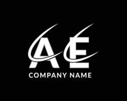 ae des lettres logo icône conception modèle concept vecteur