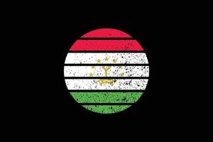 drapeau de style grunge du tadjikistan. illustration vectorielle. vecteur