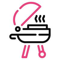 un barbecue icône illustration, pour uiux, la toile, application, infographie, etc vecteur