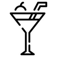 cocktail icône illustration, pour uiux, la toile, application, infographie, etc vecteur