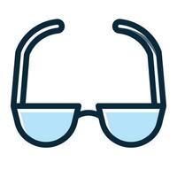 en train de lire des lunettes vecteur épais ligne rempli foncé couleurs Icônes pour personnel et commercial utiliser.