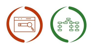 seo et seo structure icône vecteur
