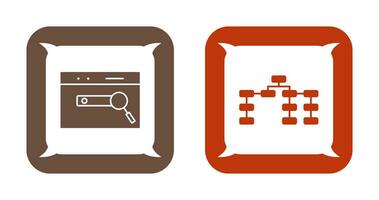 seo et seo structure icône vecteur