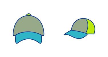 casquette et chapeau icône vecteur