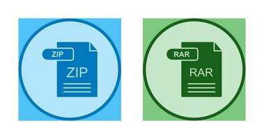 Zip *: français et rar icône vecteur