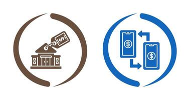 de location et transaction icône vecteur