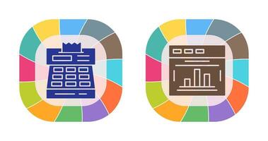 statistiques et check-out icône vecteur