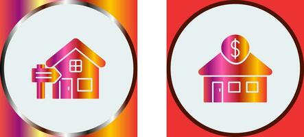 location et Résidentiel icône vecteur