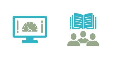 la vitesse tester et utilisateurs icône vecteur