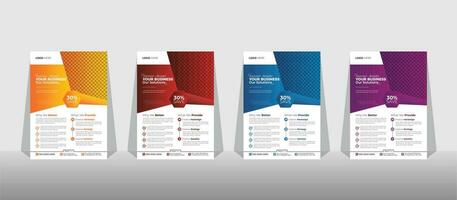 entreprise entreprise flyer affiche brochure brochure couverture conception mise en page fond, deux couleurs, modèle vectoriel au format a4.