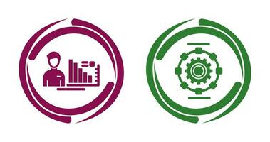 consultant et automatique icône vecteur