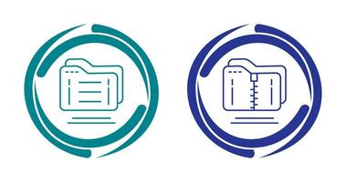 dossier et comprimé icône vecteur