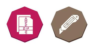 coupeur et Zip *: français fichier icône vecteur