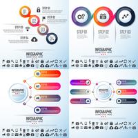 Modèle de conception d&#39;infographie vecteur