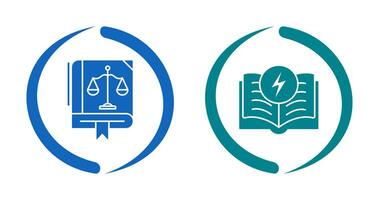 loi et électricité icône vecteur