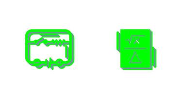 électrique circuit et formule icône vecteur