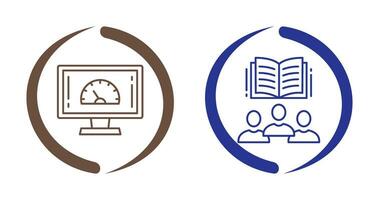 la vitesse tester et utilisateurs icône vecteur