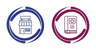 dispensaire et médical icône vecteur
