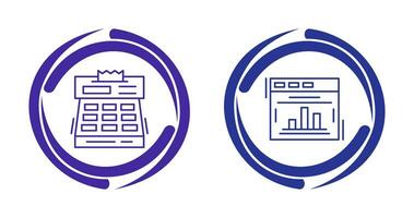statistiques et check-out icône vecteur