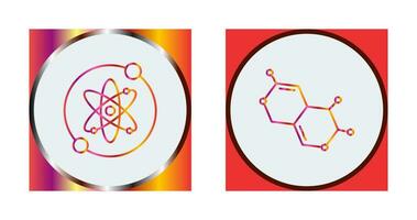 proton et molécule icône vecteur