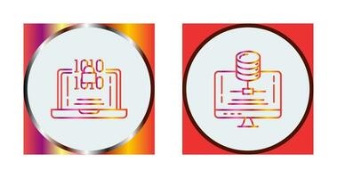 chiffrement et serveur icône vecteur