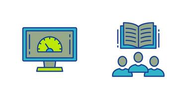 la vitesse tester et utilisateurs icône vecteur